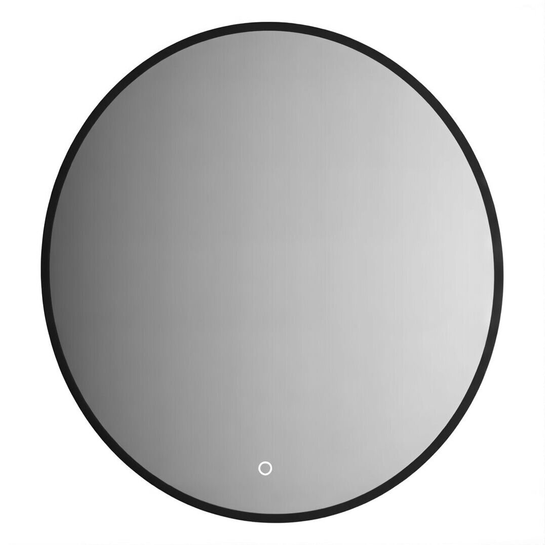 Изображение товара Зеркало Defesto Aura DF 2993S, 60 см, с LED-подсветкой, сенсорный выключатель, теплый белый свет, рама черная
