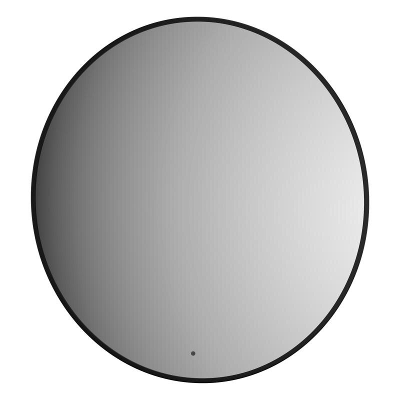 Изображение товара Зеркало Defesto Aura DF 2995R, 80 см, с LED-подсветкой, инфракрасный выключатель, теплый белый свет, рама черная