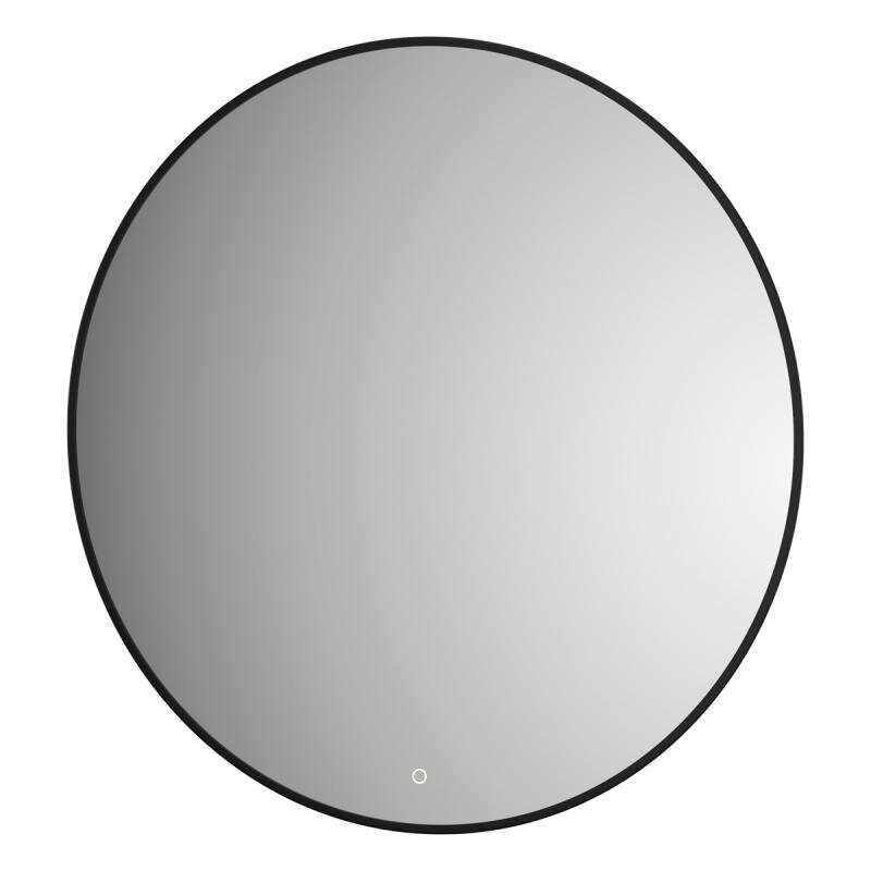 Изображение товара Зеркало Defesto Aura DF 2996S, 90 см, с LED-подсветкой, сенсорный выключатель, теплый белый свет, рама черная