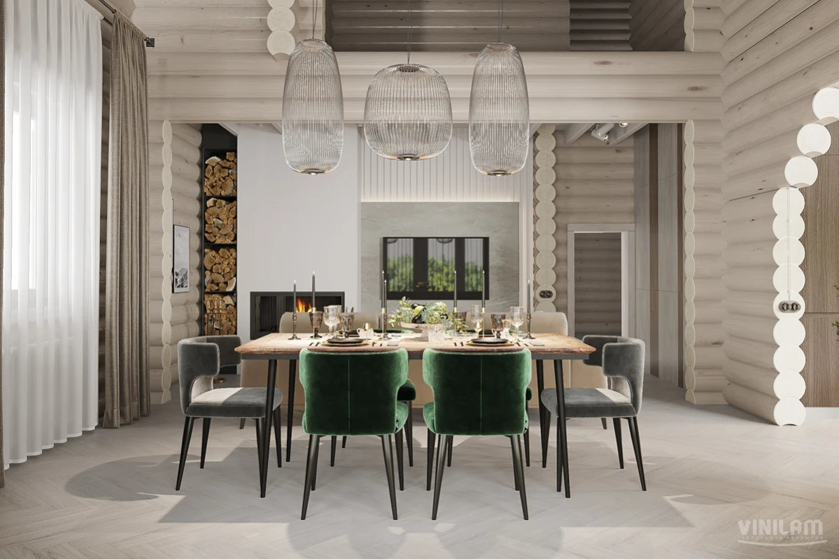 Изображение товара Виниловый ламинат Vinilam Parquet Herringbone Glue Санторини GD11366