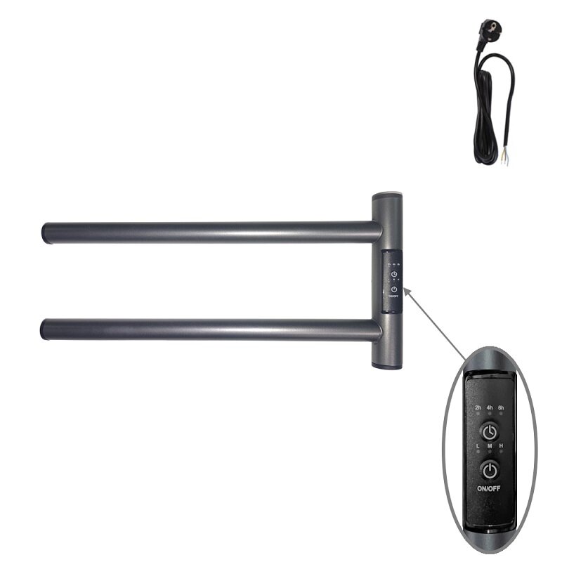 Изображение товара Полотенцесушитель электрический Маргроид Cook-1840-1049-7024R, графитовый серый