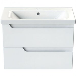 Изображение товара Тумба с раковиной Orange Topline-Milano TP-MR80+RA, 80 см, подвесная, цвет белый