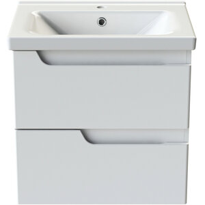 Изображение товара Тумба с раковиной Orange Topline-Milano TP-M65-02+RA, 65 см, подвесная, цвет белый