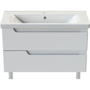 Изображение товара Тумба с раковиной Orange Topline-Milano TMR100+RA, 100 см, напольная, цвет белый