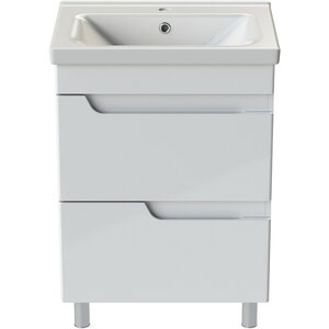 Изображение товара Тумба с раковиной Orange Topline-Milano TM60-02+RA, 60 см, напольная, цвет белый