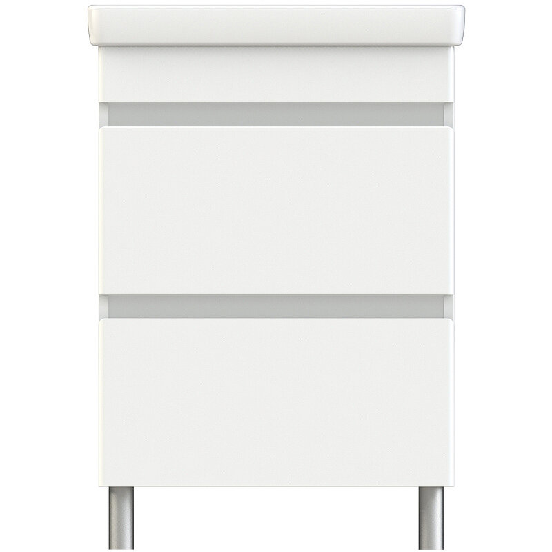 Изображение товара Тумба с раковиной Orange Topline-Lyon 60 см напольная белая эмаль