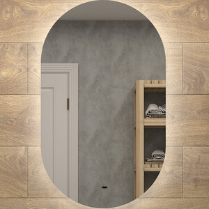 Изображение товара Зеркало Bellezza Эдда, 4610260020012, 60 x 100 см, с LED-подсветкой, с инфракрасным выключателем, цвет белый