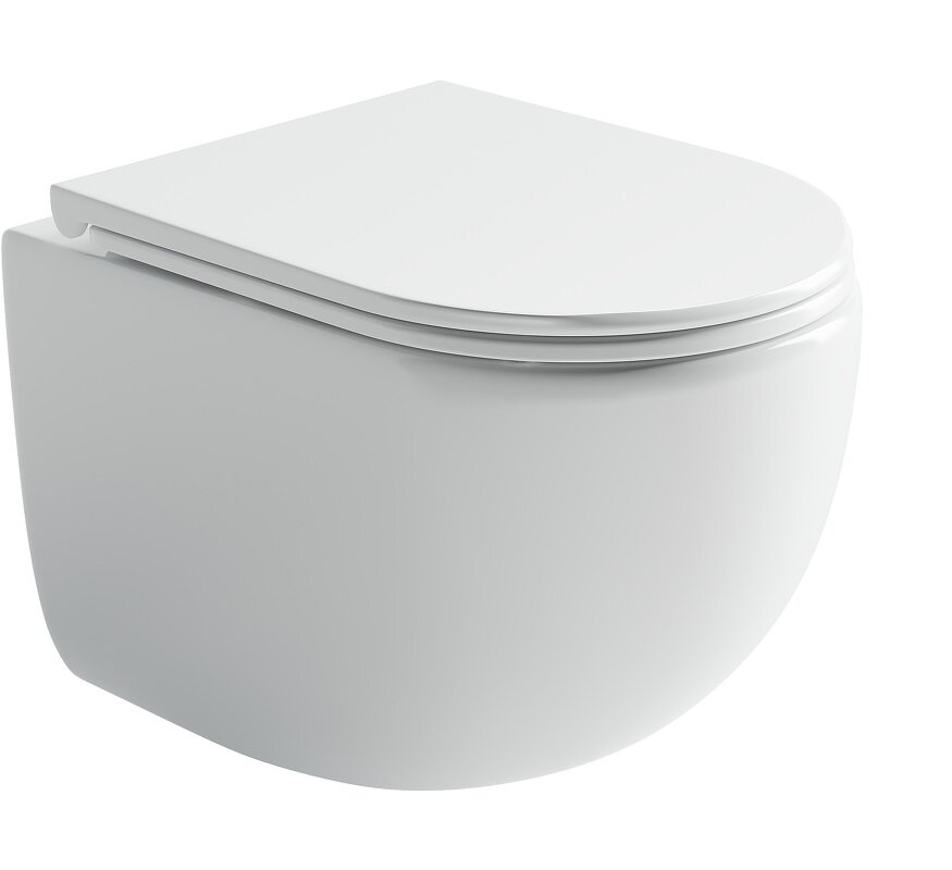 Изображение товара Подвесной унитаз Ceramicanova UP Rimless, CN4007, безободковый, крышка-сиденье микролифт, белый