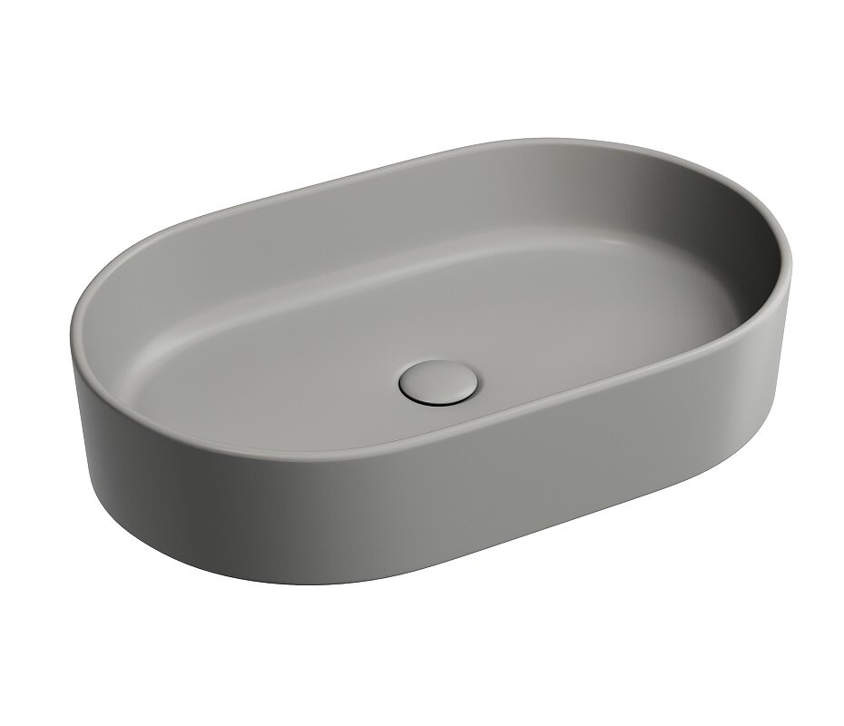 Изображение товара Раковина Ceramicanova Element CN6048MH, 60 см, сантехфарфор, цвет антрацит матовый