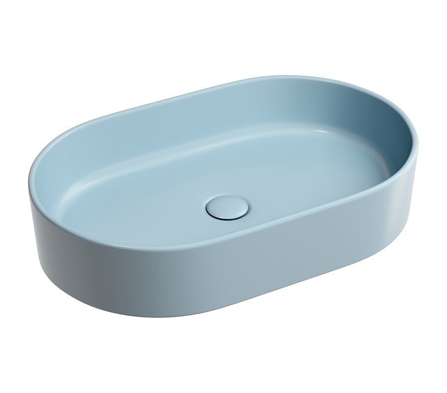 Изображение товара Раковина Ceramicanova Element CN6048ML, 60 см, сантехфарфор, цвет голубой матовый