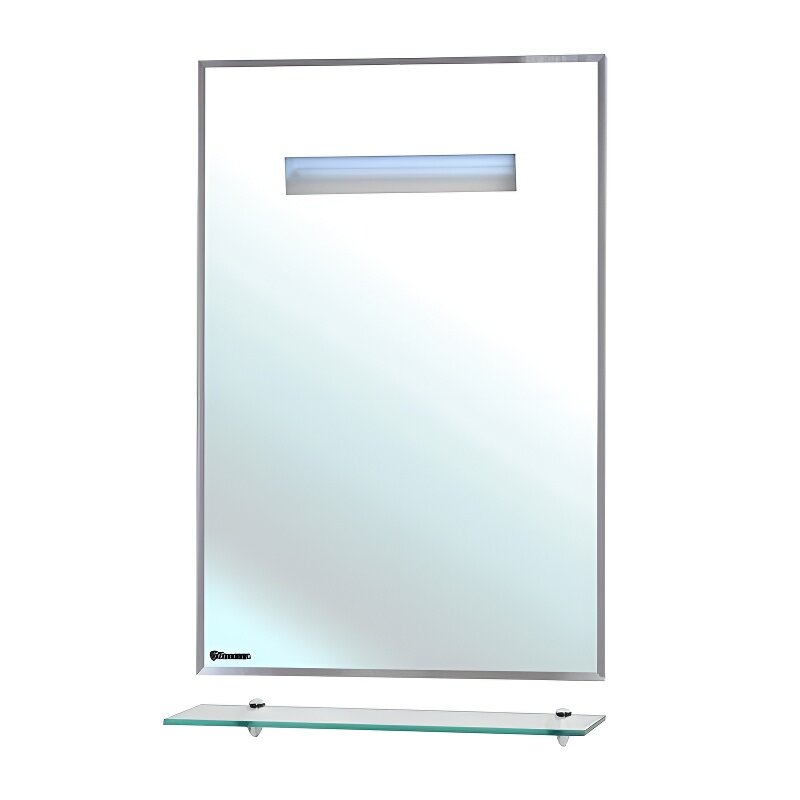Изображение товара Зеркало Bellezza Ника 4613511050004, 70 x 80 см, LED-подсветка, с полкой, цвет белый