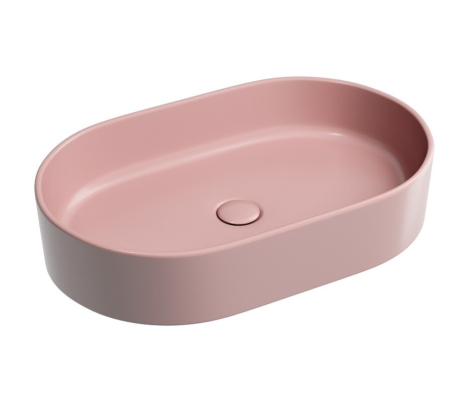 Изображение товара Раковина Ceramicanova Element CN6048MP, 60 см, сантехфарфор, цвет розовый матовый