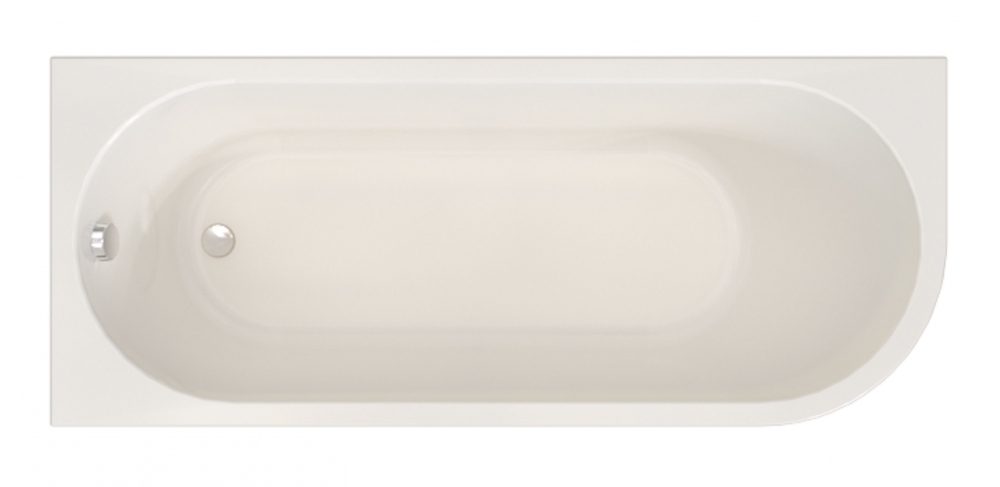 Изображение товара Ванна акриловая Радомир Вальс 3/4, 170 x 70 см, левая, белая, рама-подставка в комплекте