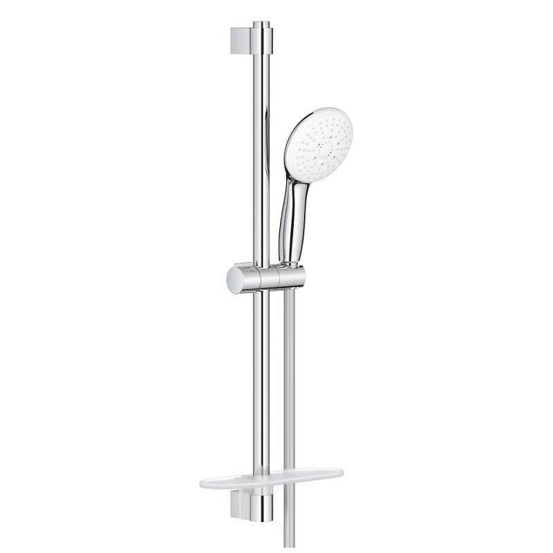 Изображение товара Душевой гарнитур Grohe Tempesta 110 27600003, лейка 3 режима струи, с полочкой, цвет хром Изображение товара Душевой гарнитур Grohe Tempesta 110 27600003, лейка 3 режима струи, с полочкой, цвет хром