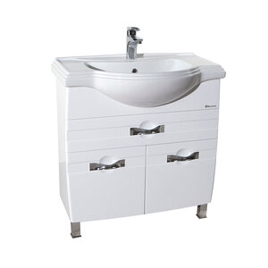 Изображение товара Тумба под раковину Bellezza Абрис 4639719130010, 80 см, напольная, цвет белый