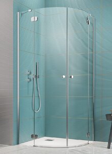 Изображение товара Душевой уголок Radaway Torrenta PDD/E 100x80 см, прозрачное стекло, хром профиль, асимметричная фор