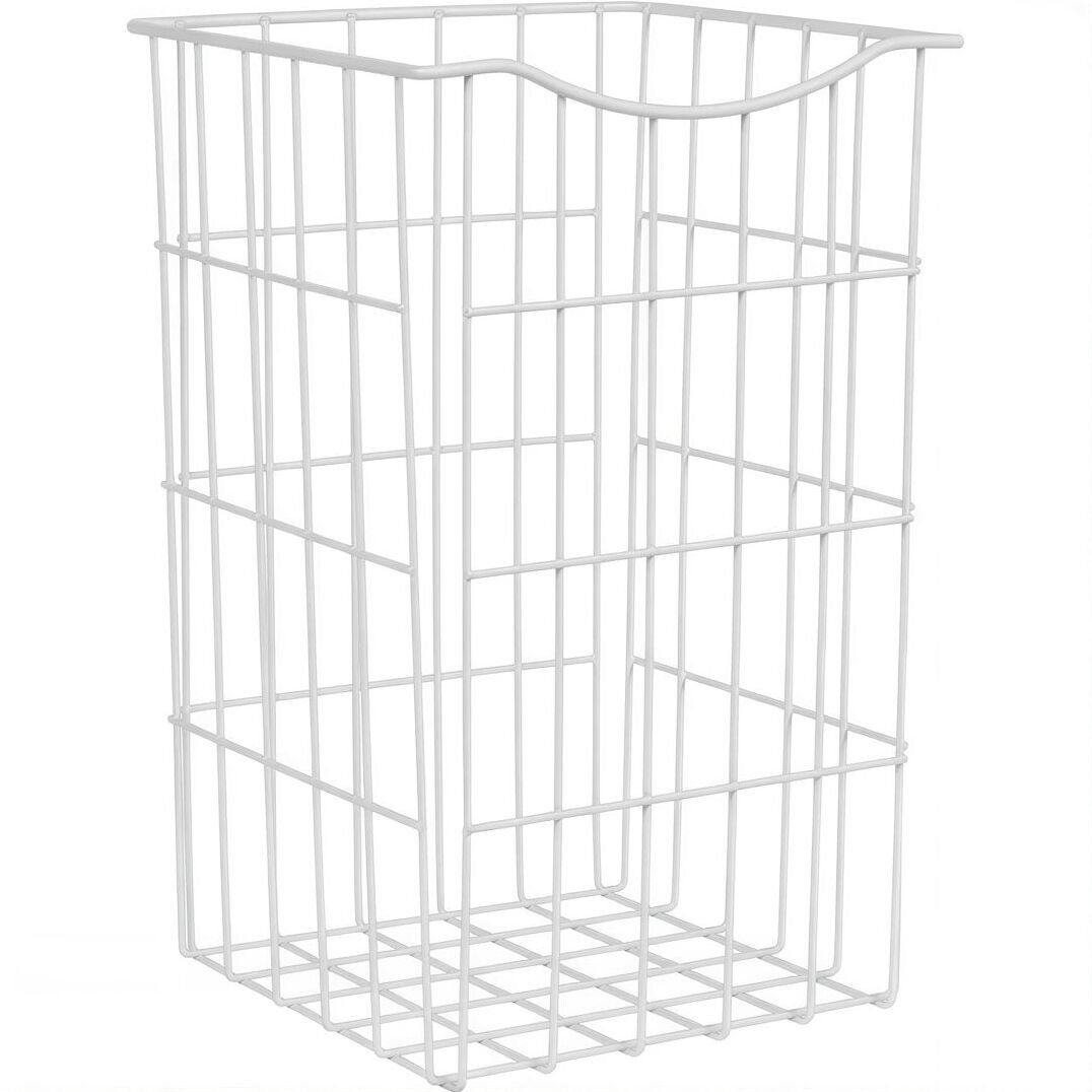 Изображение товара Корзина для белья Bellezza Белый муар 28x28x55 см, 35 л