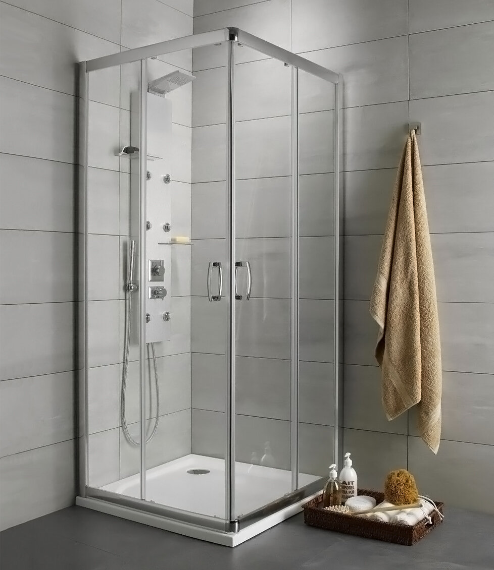 Изображение товара Душевой уголок Radaway Premium Plus D 75x90 см прямоугольный раздвижнойхром прозрачное стекло