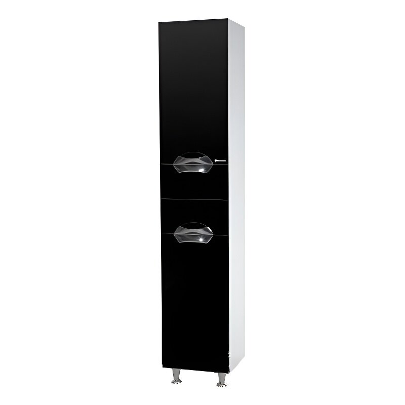 Изображение товара Шкаф-пенал Bellezza Альфа 4628804110044, 35 x 190 см, напольный, цвет черный Изображение товара Шкаф-пенал Bellezza Альфа 4628804110044, 35 x 190 см, напольный, цвет черный