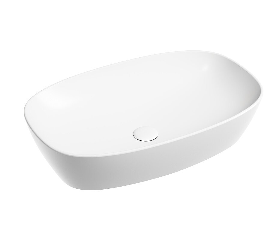 Изображение товара Раковина Ceramicanova Element CN6049MW 60 см овальная белая матовая накладная