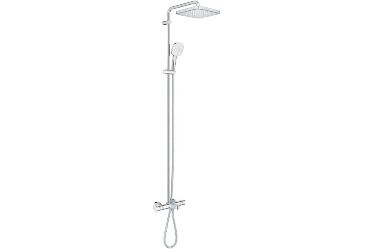 Изображение товара Душевая система Grohe Tempesta Cube System 250 термостатическая с изливом и хром