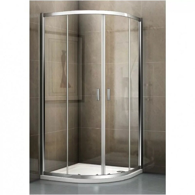 Изображение товара Душевой уголок Riho Hamar 2.0 R309 90x90 см раздвижные двери прозрачное стекло хром профиль