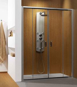 Изображение товара Душевая дверь Radaway Premium Plus DWD 33363-01 160 см раздвижная с калёным стеклом