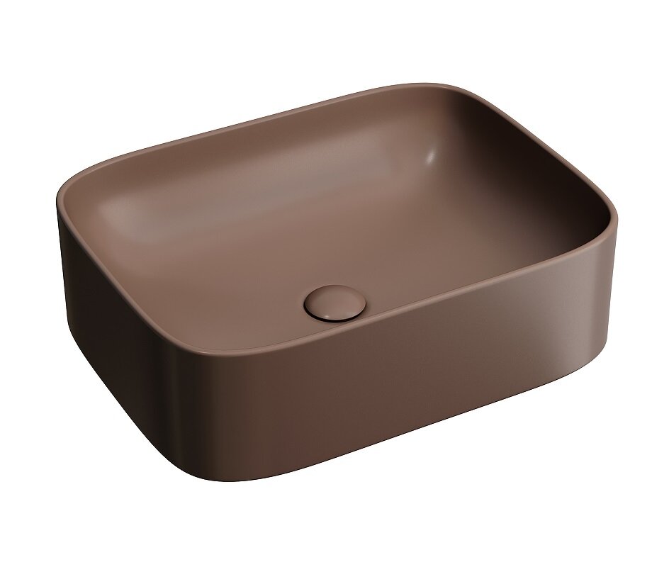 Изображение товара Раковина Ceramicanova Element CN6052MDB 50 см темно-коричневая матовая Изображение товара Раковина Ceramicanova Element CN6052MDB 50 см темно-коричневая матовая