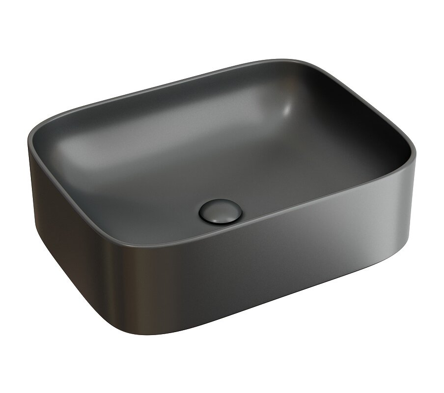 Изображение товара Раковина Ceramicanova Element CN6052MDH, 50 см, сантехфарфор, цвет темный антрацит матовый