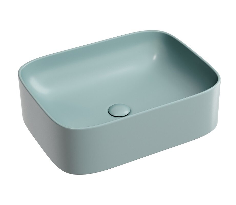 Изображение товара Раковина Ceramicanova Element CN6052MLG 50 см угловая из санфарфора зеленый матовый