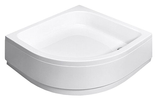 Изображение товара Поддон для душа Radaway Samos 90x90 см четверть круга акриловый с съемной панелью