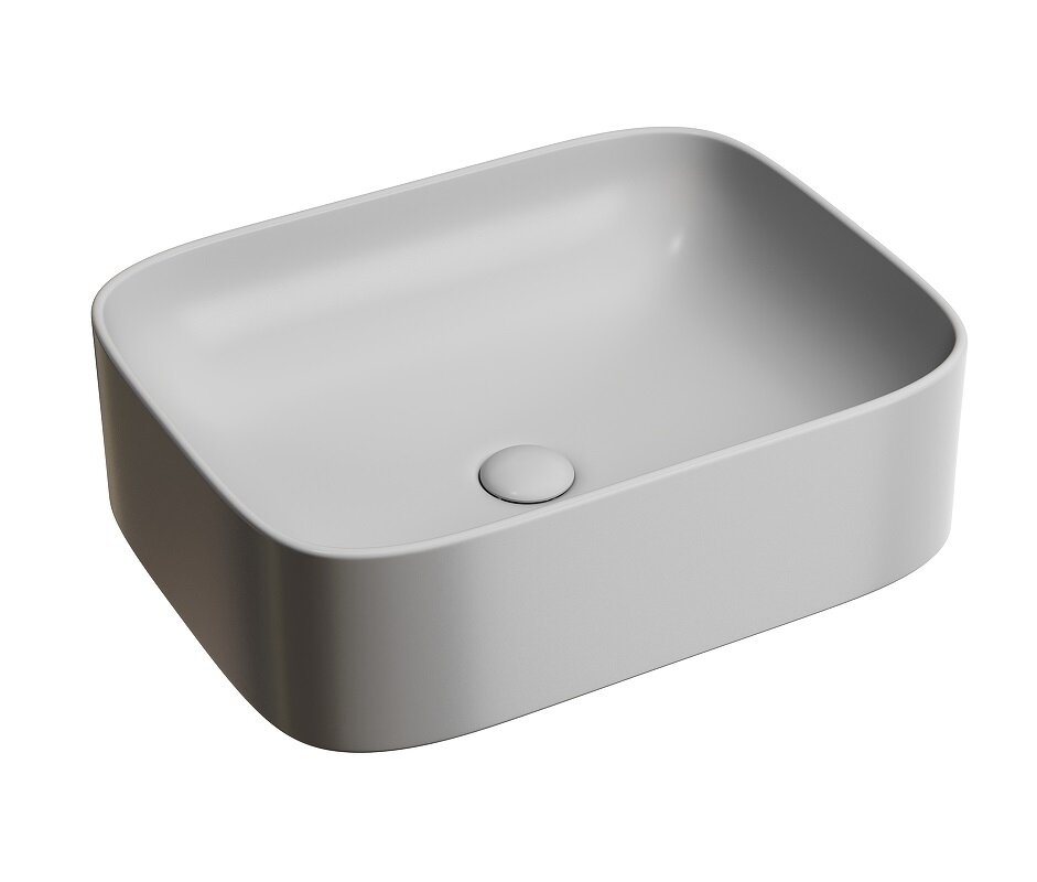 Изображение товара Раковина Ceramicanova Element CN6052MSG, 50 см, сантехфарфор, цвет серый матовый