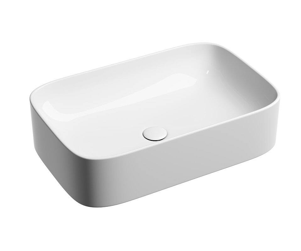 Изображение товара Раковина Ceramicanova Element CN6053 60 см, белая, прямоугольная, накладная Изображение товара Раковина Ceramicanova Element CN6053 60 см, белая, прямоугольная, накладная