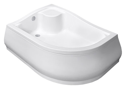 Изображение товара Поддон для душа Radaway Korfu 120x90 асимметричный высокий акриловый черный белый Польша