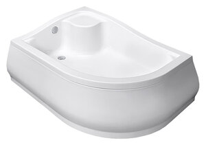 Изображение товара Поддон для душа Radaway Korfu 120x90 асимметричный высокий акриловый черный белый Польша