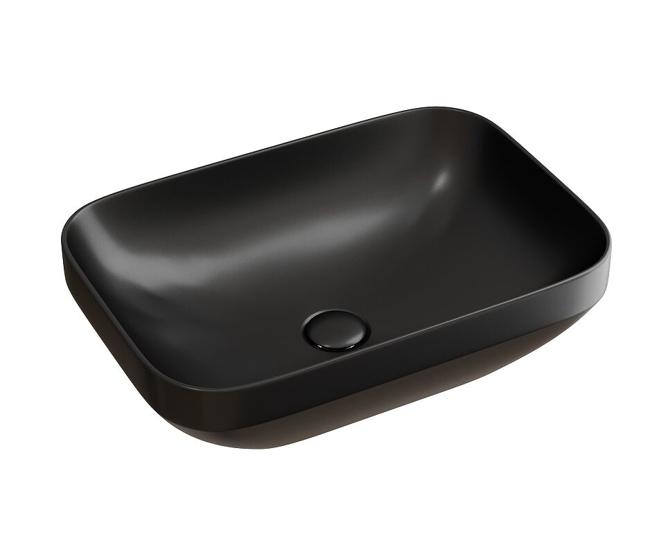 Изображение товара Раковина Ceramicanova Element CN6055MB прямоугольная 50 см черный матовый сантехфарфор