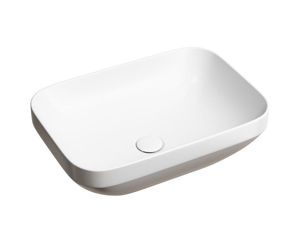 Изображение товара Раковина Ceramicanova Element CN6055MW 50 см из сантфарфора белый матовый
