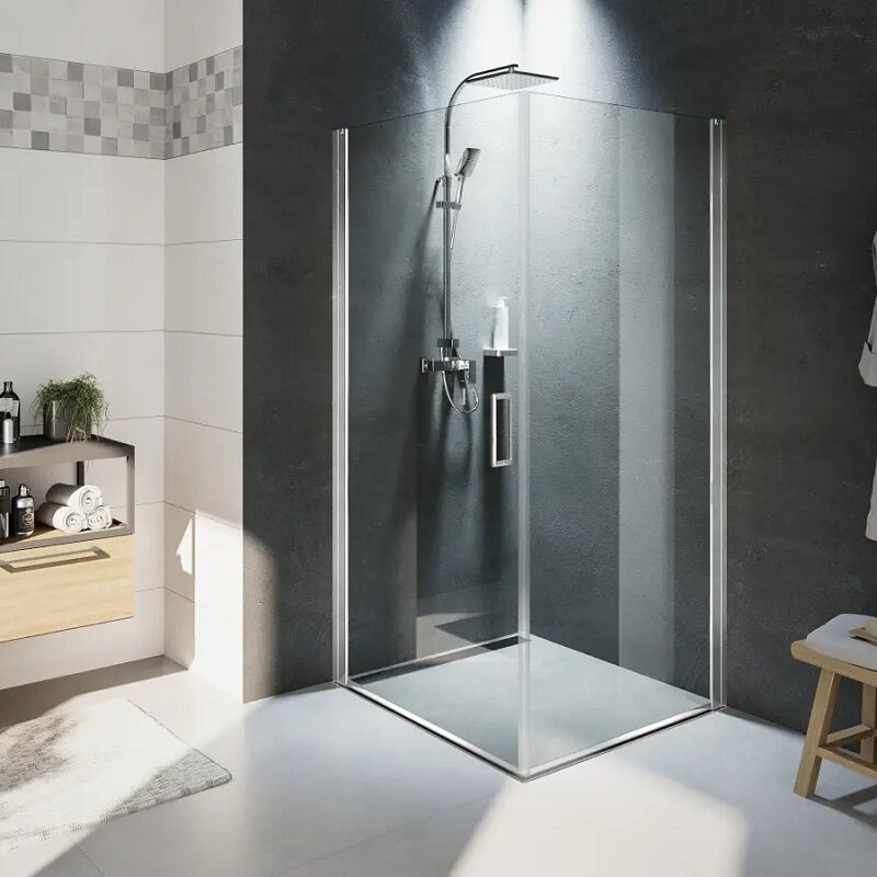 Изображение товара Душевой уголок Riho Novik Z201 100х80 см стекло прозрачное хром профиль