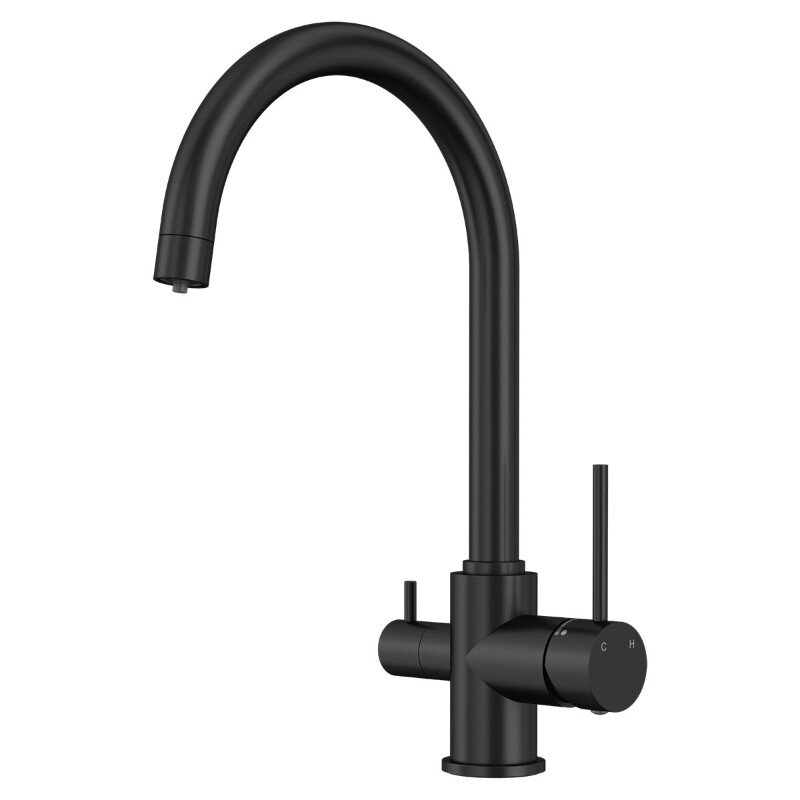 Изображение товара Смеситель Elghansa Kitchen Pure Water 56B5216-Black с подключением к фильтру Изображение товара Смеситель Elghansa Kitchen Pure Water 56B5216-Black с подключением к фильтру