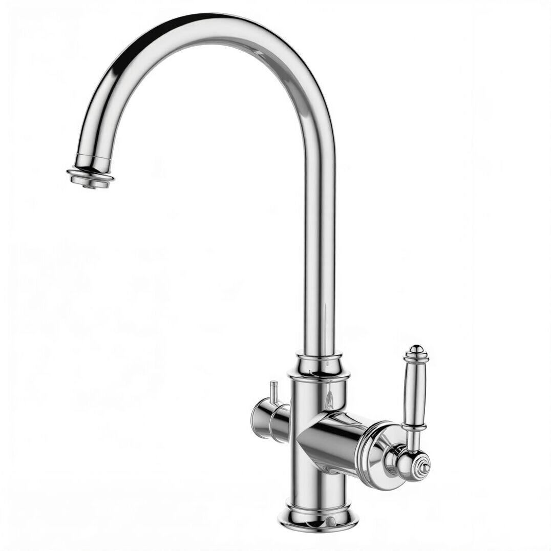 Изображение товара Смеситель Elghansa Kitchen Klassik New 56B5636 для кухонной мойки, с подключением к фильтру, цвет хром Изображение товара Смеситель Elghansa Kitchen Klassik New 56B5636 для кухонной мойки, с подключением к фильтру, цвет хром