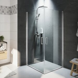 Изображение товара Душевой уголок Riho Novik Z209, G003025120, 90 х 100 см, стекло прозрачное, профиль хром