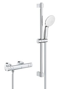 Изображение товара Смеситель для ванны и душа Grohe Grohtherm 800 Cosmopolitan, 34768001, термостатический, с душевым гарнитуром, хром