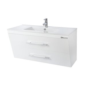 Изображение товара Тумба под раковину Bellezza Берта 100 см подвесная белая для ванной