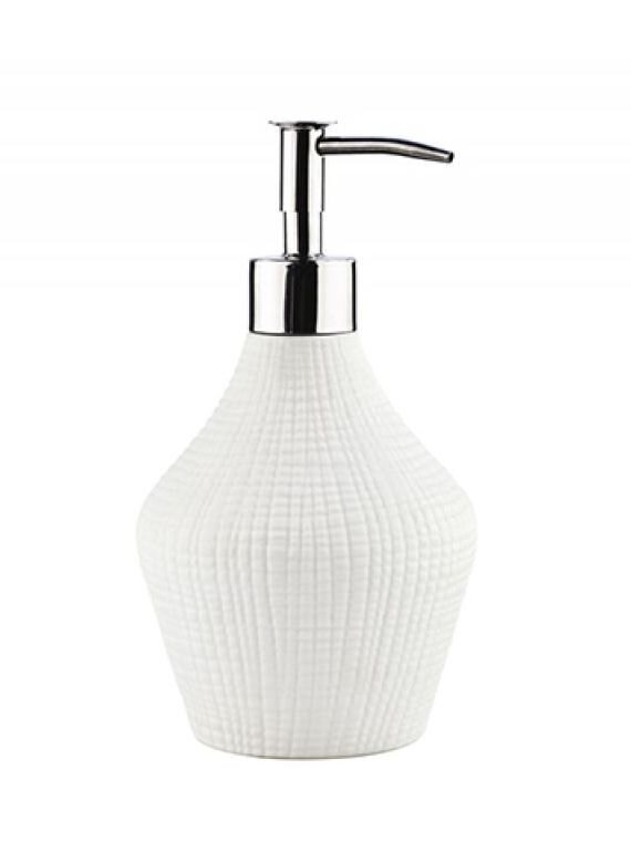 Изображение товара Дозатор для жидкого мыла WasserKraft Dinkel K-4699 белый изготовлен из фарфора