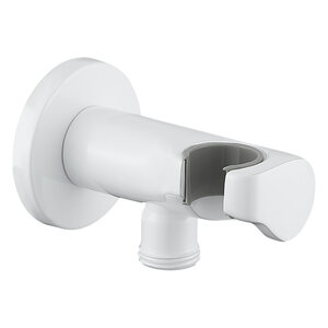 Изображение товара Подключение для душевого шланга Elghansa Shower Hose Outlet WS-6K-White, с держателем лейки, цвет белый