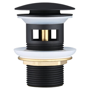 Изображение товара Донный клапан для раковины Elghansa Waste Systems WBT-122-Black с переливом