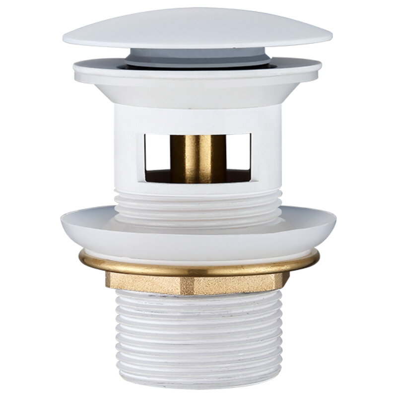 Изображение товара Донный клапан для раковины Elghansa WBT-122-White с переливом 1 1/4"