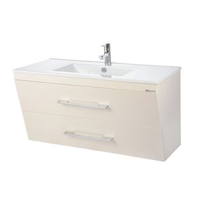 Изображение товара Тумба под раковину Bellezza Берта 4635215510073, 90 см, подвесная, цвет бежевый