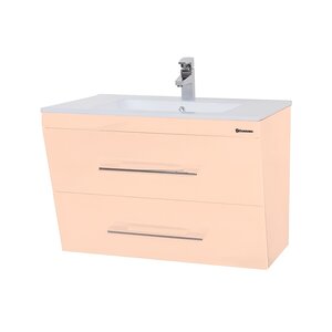 Изображение товара Тумба под раковину Bellezza Берта 4635209560077, 60 см, подвесная, цвет бежевый