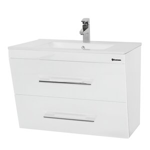 Изображение товара Тумба под раковину Bellezza Берта 60 см белая подвесная влагостойкая